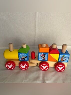 Melissa & Doug Disney Mickey Mouse and Friends Wooden Stacking Train